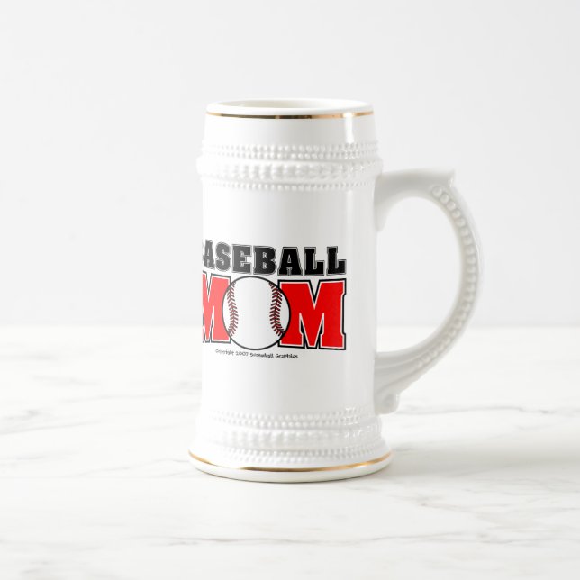 Baseball Mom Beer Stein (Right)