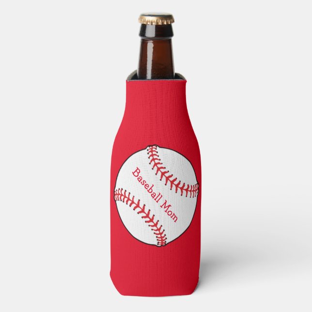 Baseball Mom Bottle Cooler (Bottle Front)