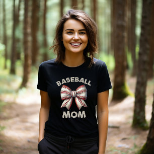 Baseball Mom Bow T-Shirt