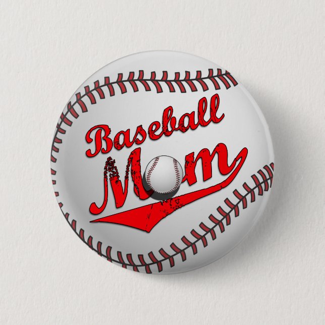 Baseball Mom Button (Front)