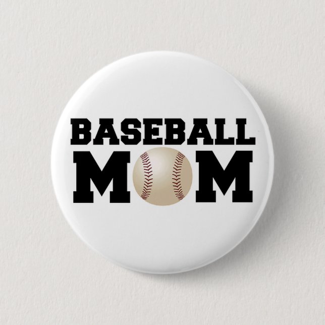 Baseball Mom Button (Front)