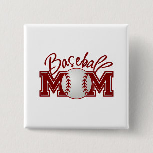 Baseball MOM Button