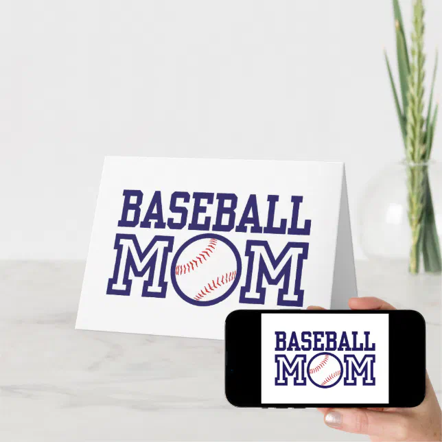 Baseball Mom Card | Zazzle