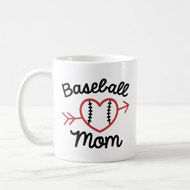 Baseball Mom Coffee Mug (Left)
