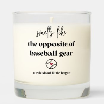 Baseball Mom Custom Scented Candle by RedwoodAndVine at Zazzle