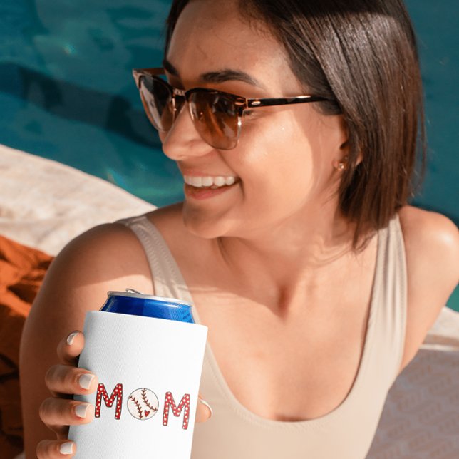 Baseball Mom Cute Trendy Sports Mom Can Cooler (Creator Uploaded)