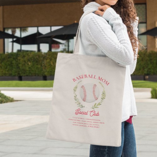 Baseball Mom Definition  Social Club Tote Bag