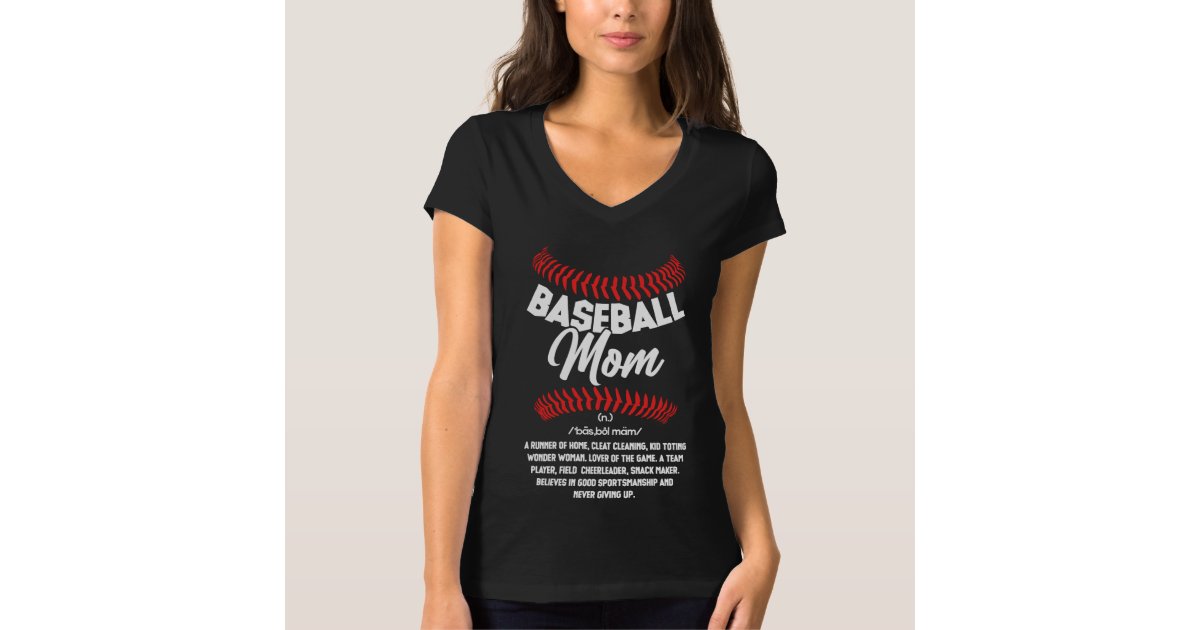 Baseball Mom Definition Sport Softball T-Shirt