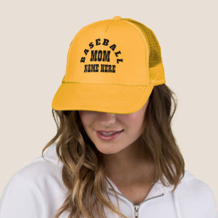 BASEBALL MOM EDITABLE   TRUCKER HAT
