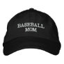 Baseball Mom Embroidered Cap, Game Supporter Embroidered Baseball Cap