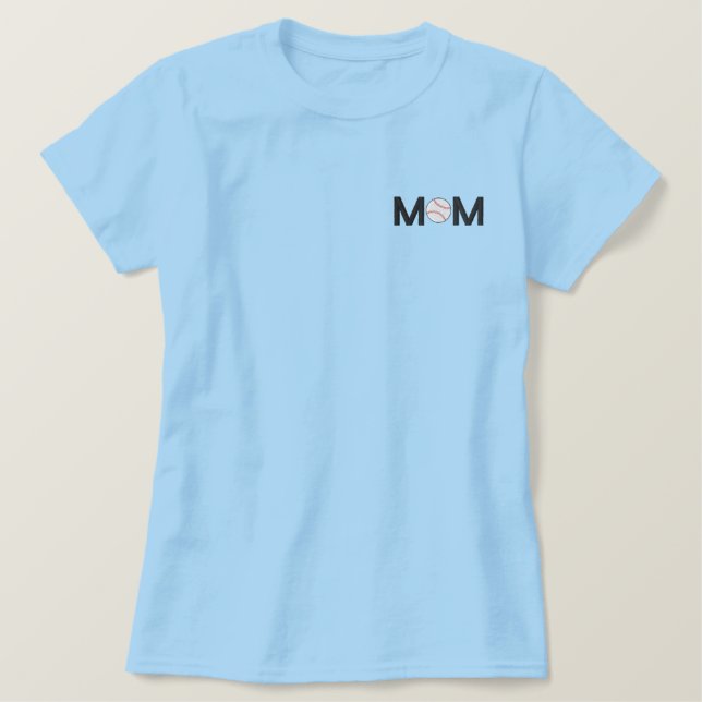Baseball Mom Embroidered Shirt (Design Front)