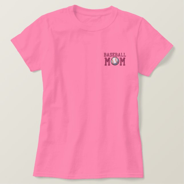 Baseball Mom Embroidered Shirt (Design Front)