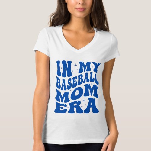 Baseball mom era Navy blue short sleeve tee 