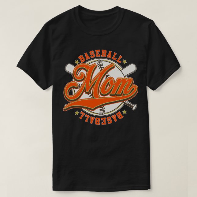 Baseball Mom Family Matching T-Shirt (Design Front)