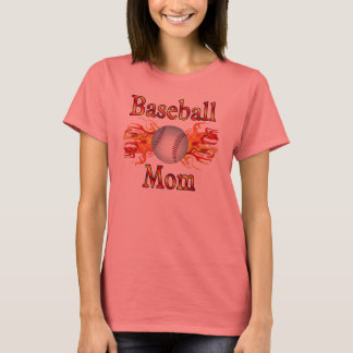 Baseball Mom Flame Shirt