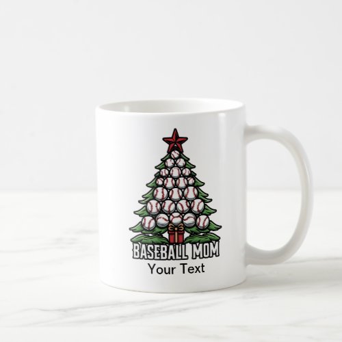 Baseball Mom For Christmas Coffee Mug