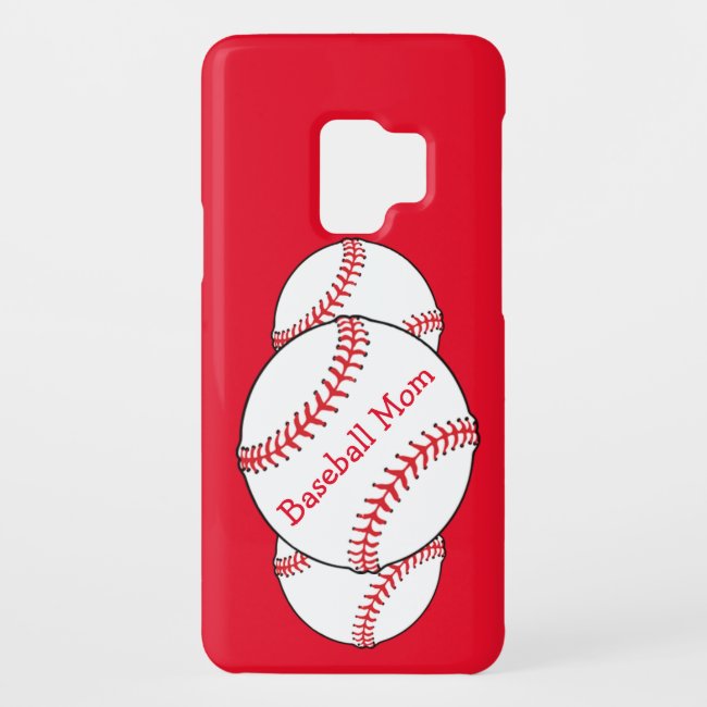 Baseball Mom Galaxy S9 Case
