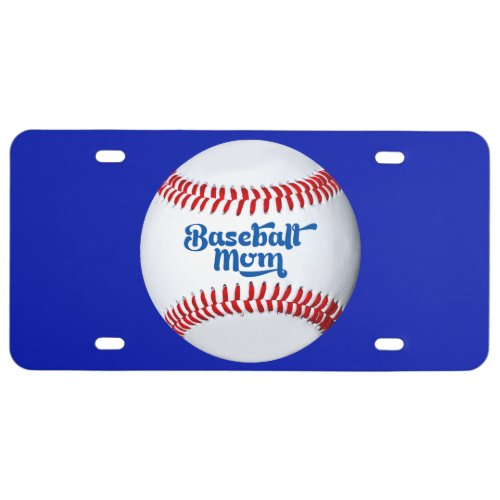 Baseball Mom Gift Idea Theme License Plate