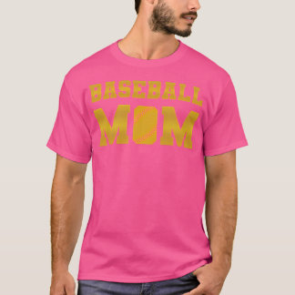 Baseball Mom  Gold  V4 T-Shirt