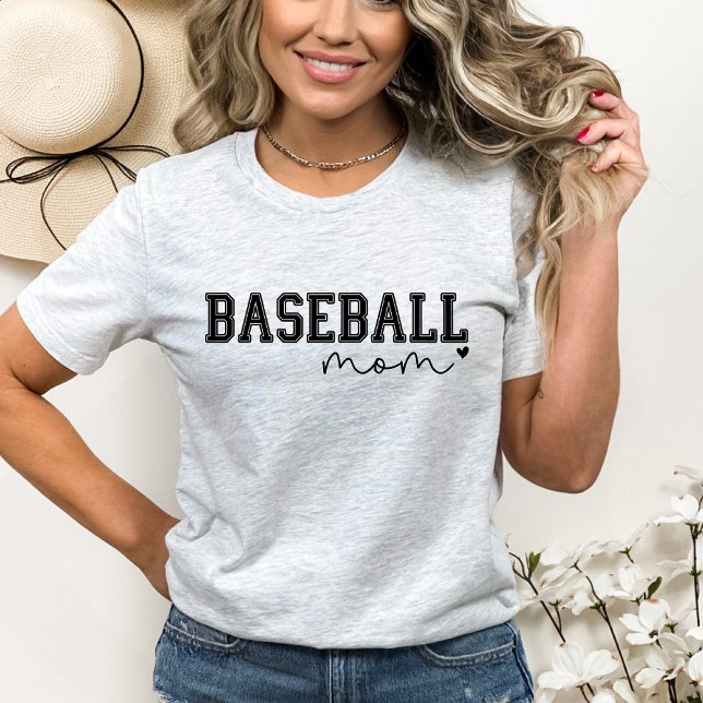 Baseball Mom Heart T-Shirt (Creator Uploaded)