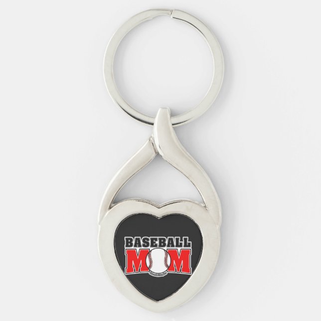 Baseball Mom Keychain (Front)