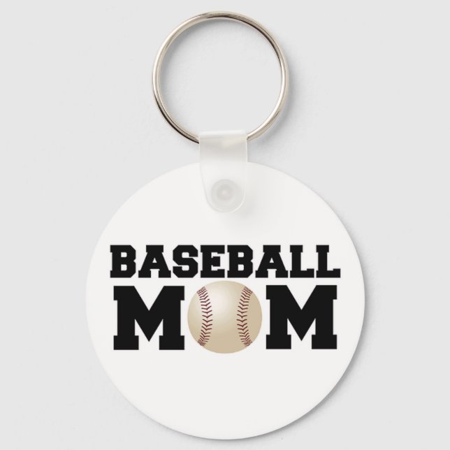 Baseball Mom Keychain (Front)