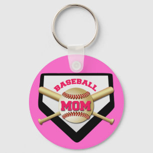 BASEBALL MOM KEYCHAIN