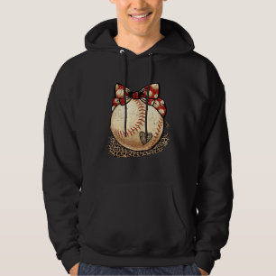 Baseball Mom Leopard Softball Mama Mother s Day C Hoodie