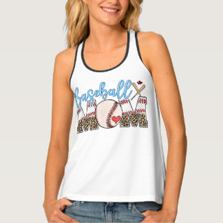 Baseball Mom - light blue design Tank Top