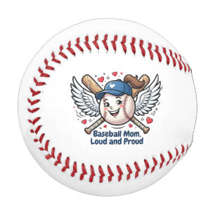 Baseball Mom Loud and Proud Cute Sports Design