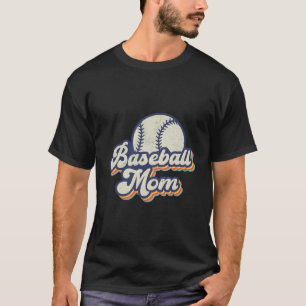 Baseball Mom Mama Mother'S Day Vintage Retro Funny T-Shirt