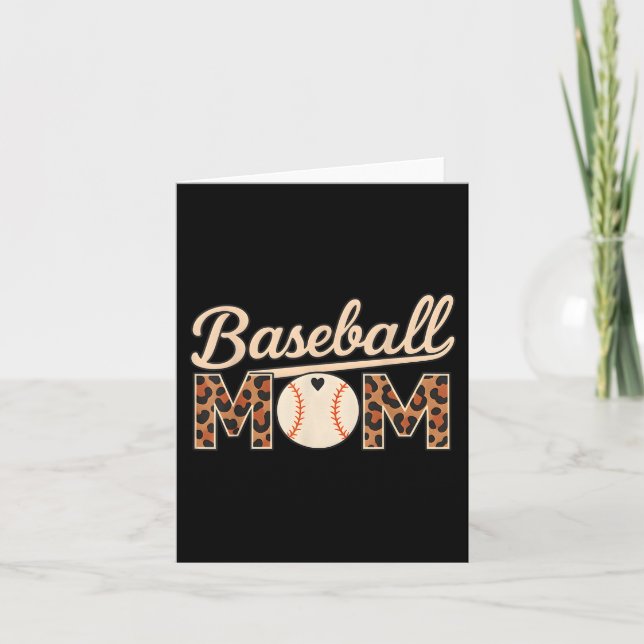 Baseball Mom Mothers Day  Card (Front)