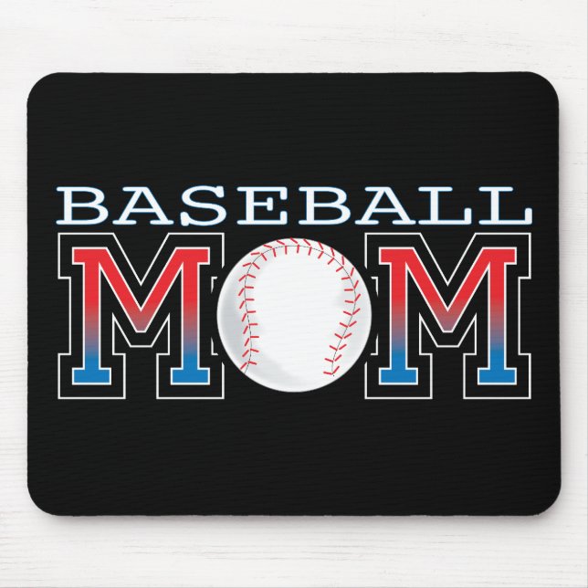Baseball Mom Mouse Pad (Front)