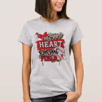 Baseball Mom T-Shirt My Heart Is On That Field