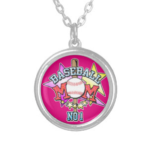 Baseball Mom - Number 1 Silver Plated Necklace