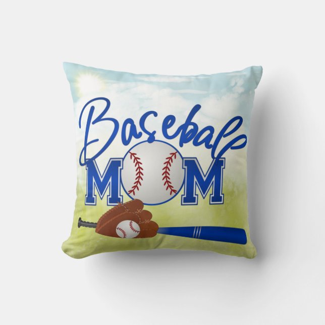 Baseball Mom Pillow (Front)