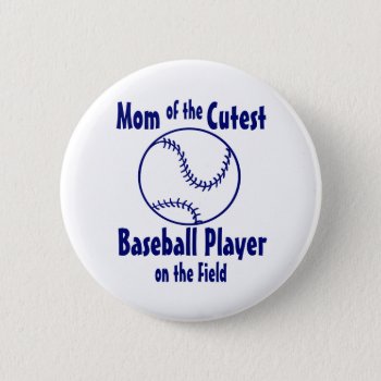 Baseball Mom Pinback Button by tshirtmeshirt at Zazzle