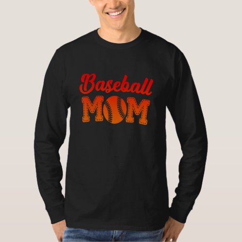 Baseball Mom Pitcher Strikeout Baseball Player T_Shirt
