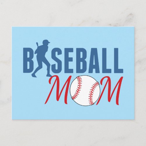 Baseball Mom Postcard