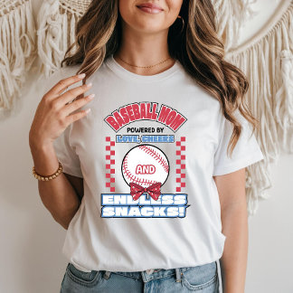 Baseball Mom Powered by Love and Cheers T-Shirt