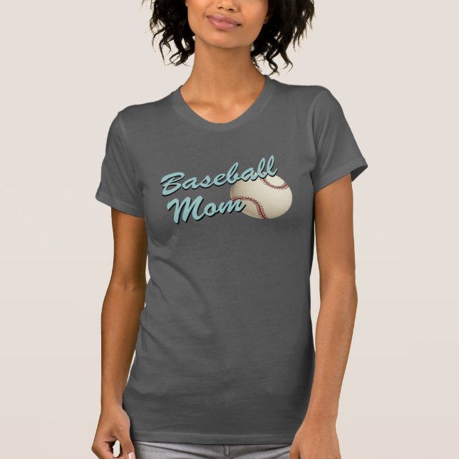 Baseball Mom Retro T-Shirt (Front)
