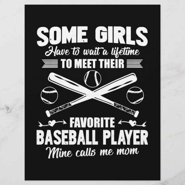 Baseball Mom Shirt Flyer (Front)