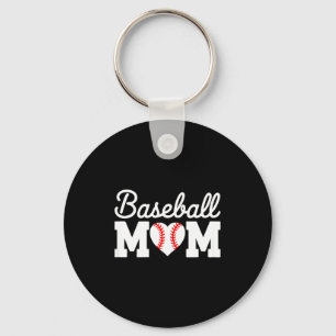 Baseball mom shirt women baseball heart mothers da keychain