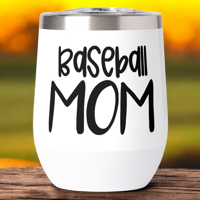 Baseball Mom – Sideline Sipper Wine Tumbler (Creator Uploaded)