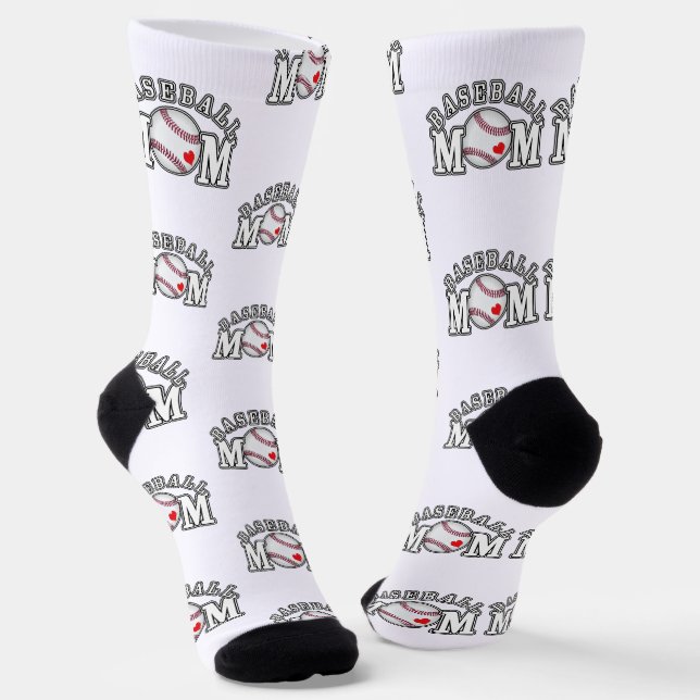 Baseball Mom Socks (Angled)