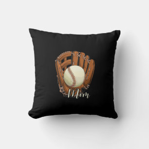 Baseball Mom Softball Mama Mother's Day Throw Pillow