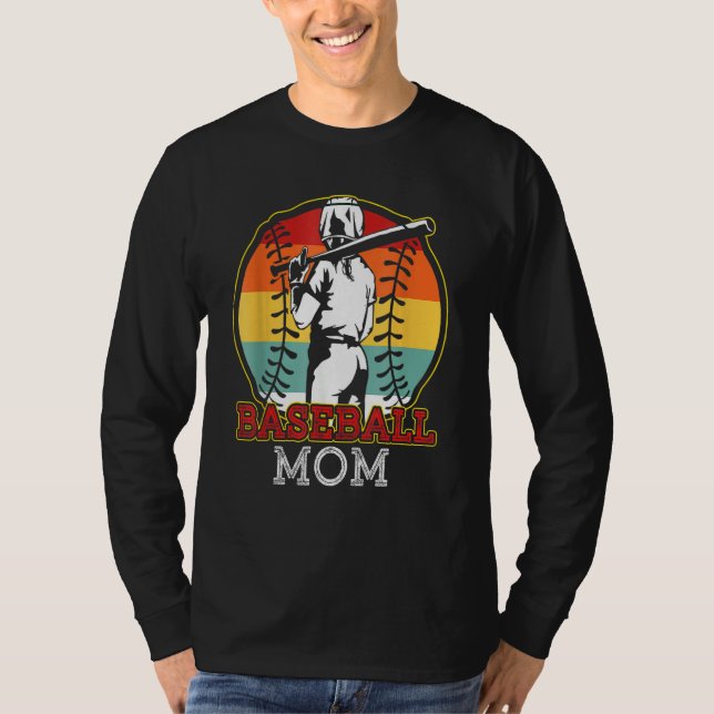 Baseball Mom Softball Mother Team Sports  For Wome T-Shirt (Front)