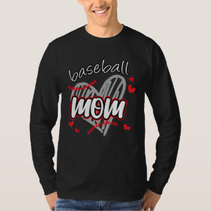 Baseball Mom Sport Cute Mother Grandma Family Mat T-Shirt