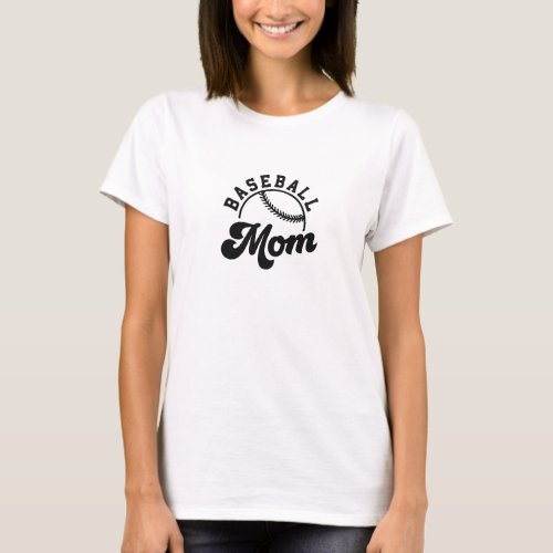Baseball Mom  Sports MOM T_Shirt