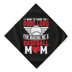 Baseball Mom Sports Parent Game Day Mother Bandana